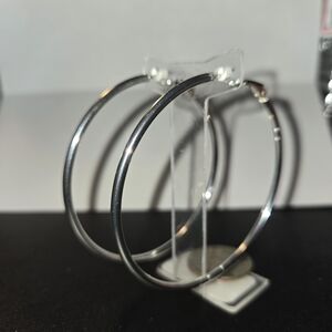 Elegant Silver Hoop Earrings